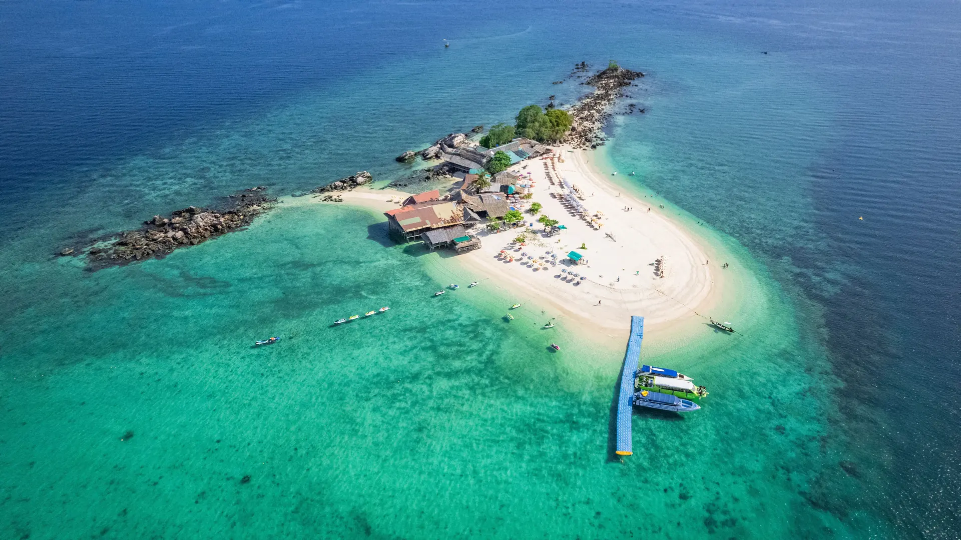 Tropical beach on Khai Island