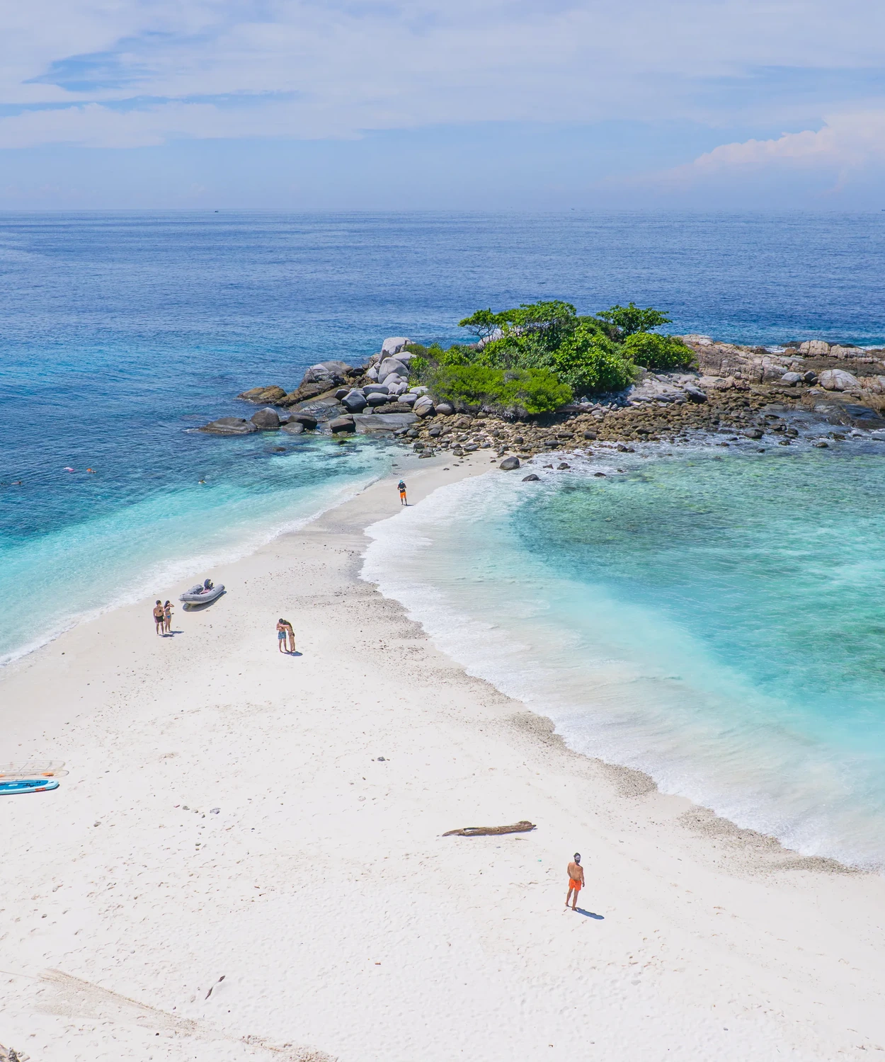 Panoramic tropical bay in the Racha Islands
