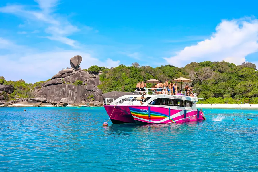 Speedboat used for the Similan Islands excursion