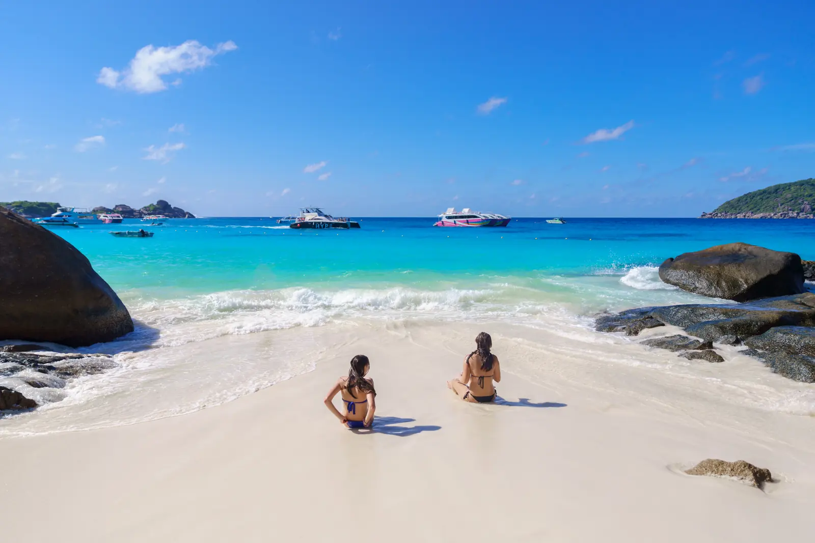 Turquoise bay in the Similan Islands